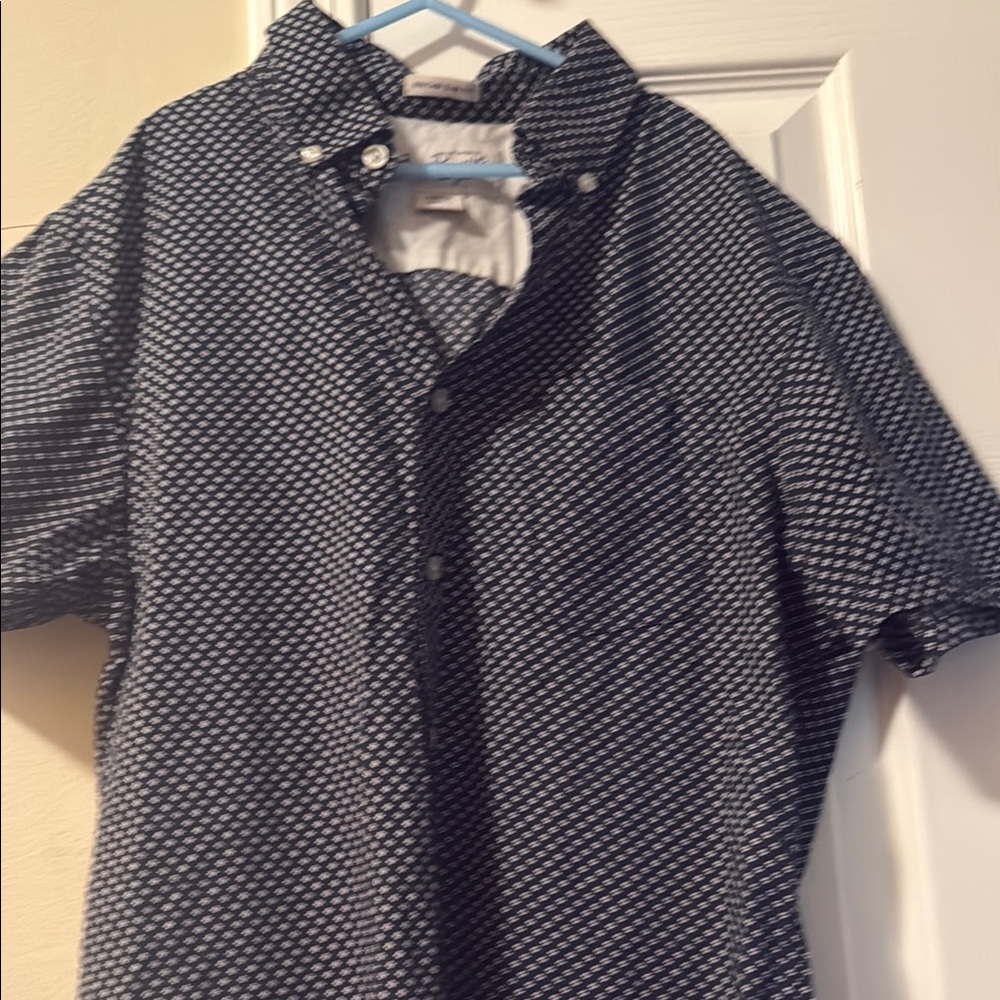 Men's Black Patterned Shirt